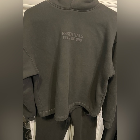 Fear of God Essentials Sweatshirt Set Letters Floral Hoodie Pants T-12 B-14-16 - Picture 4 of 16